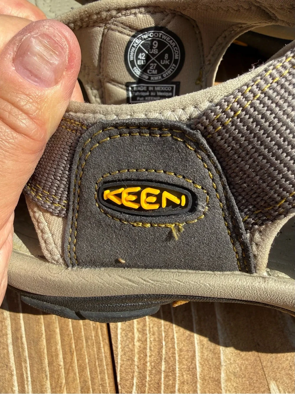 KEEN Men’s Outdoor Waterproof Sandals; Durable, Comfortable; Worn Once
